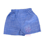blue chambray boxer shorts for babies