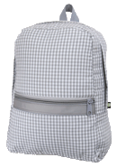 gray gingham backpack